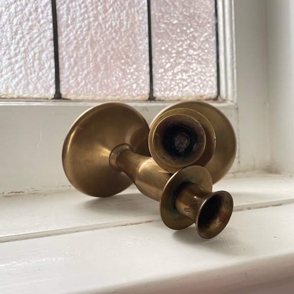 Bronze candle sticks - Picture 4 of 5